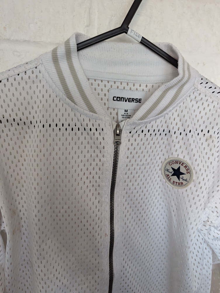 Converse Chuck Taylor All Star Youth Mesh Jacket - Age 10-12 - White - P2P 16" - Picture 2 of 4